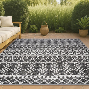 Kafel Tribal Bohemian Indoor/outdoor Area Rug